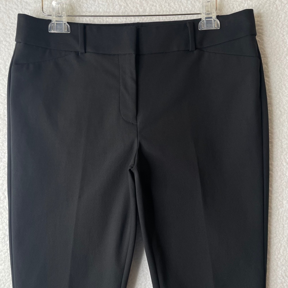 LOFT Julie Skinny Black Dress Pants Womens Size 10 Stretch Workwear Trousers